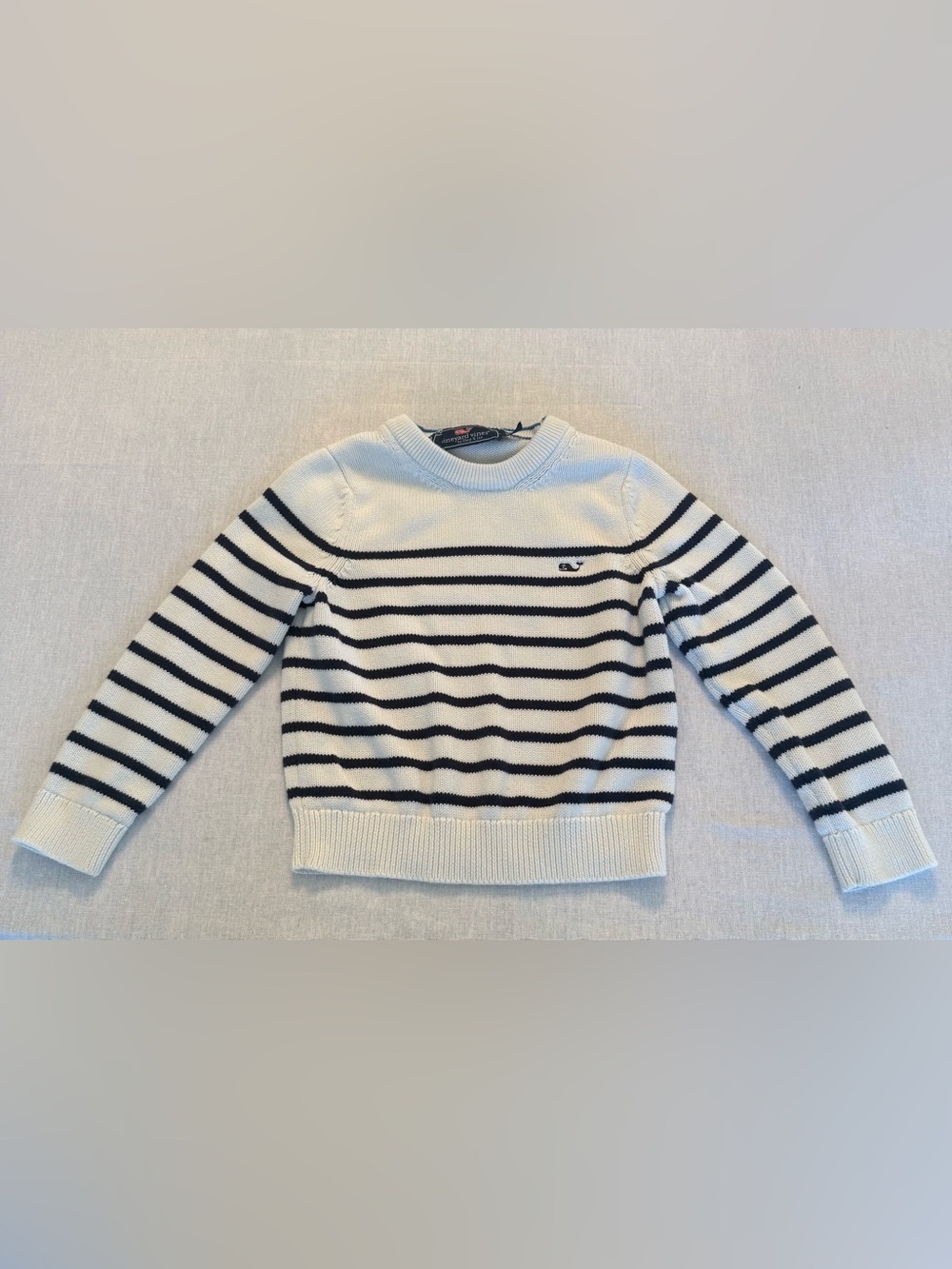 Vineyard Vines kids striped crewneck cotton sweater